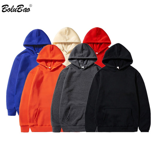 BOLUBAO Brand Men's Hoodies New Spring Male Jogging Hooded Sweatshirts Comfortable Solid Color Breathable Hoodies Sweatshirt Men