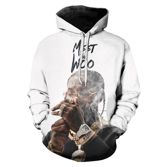 New POP SMOKE 3D Print Hoodies Men Women Sweatshirt Oversized Hoodie Rapper Singer Pullover Long-sleeve Tops Oversized