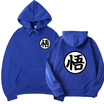 Newest Japanese Anime Hoodie Cosplay Saiyan Son harajuku Goku Pocket Hooded Sweatshirts Hoodies Men/Women