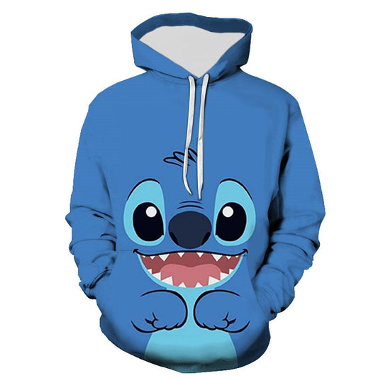 2021 New Casual Stitch Sweatshirts 3D Printed Men Women Children Hoodies Long Sleeve Pullover Streetwear Boy Girl Kids Jacke