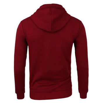 Harajuku 2020 Men Cotton Hoodies Casual Sweatshirt Half Dome Full Zip Hooded Sweatshirt Autumn Winter Hoodies Men Clothing