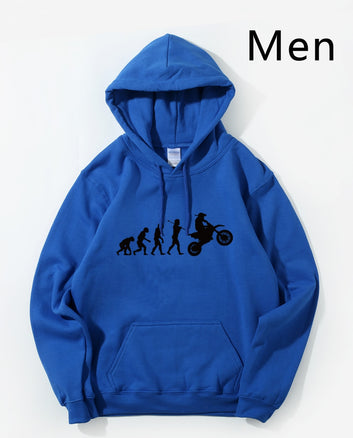 Dirtbike Evolution Motocross Hoodie Hoodies Sweatshirt Men Winter Autumn Hooded Homens Hip Hop Pullovers Crewneck Streetwear