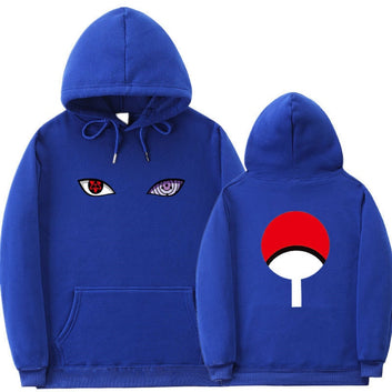 2021 Japanese Style Anime Hoodies Uchiha Uzumaki Hatake Eyes Printed Skateboard Sweatshirt Men/Women Pullover Hip Hop Streetwear