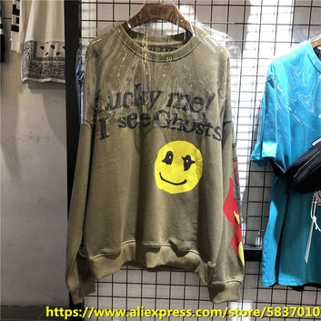 ye must be Born again Hoodie CPFM XYZ KIDS SEE GHOSTS Hoodies Asian Size Kanye West Sweatshirts High Quality Pullovers