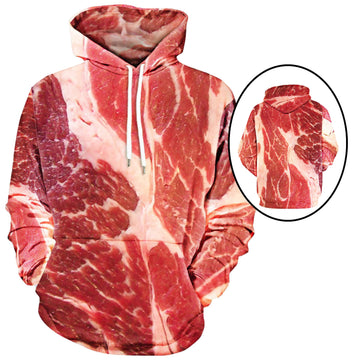 3d Meat Printed Hoodies Men Long Sleeve Drawstring Hooded Sweatshirt Pullover Tops Sudaderas Hombre Plus Size Sweatshirt Men