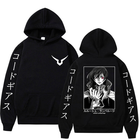 Anime CODE GEASS Hoodie Men's 2022 Spring and Autumn New Pullovers Lelouch Lamperouge Oversized Tracksuit Hooded Sweatshirt Tops