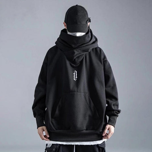 Autumn Hoodie Chic Turtleneck Winter Hoodie Streetwear Hoodie  Big Pocket Men Autumn Hoodie Men Clothing