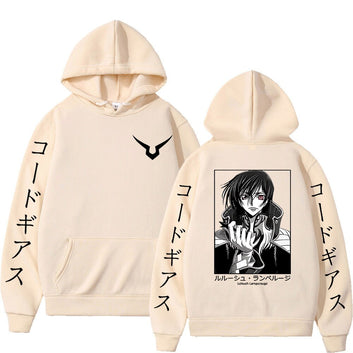 Anime CODE GEASS Hoodie Men's 2022 Spring and Autumn New Pullovers Lelouch Lamperouge Oversized Tracksuit Hooded Sweatshirt Tops