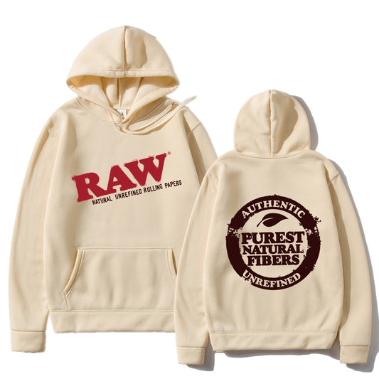 RAW Fashion Hoodie Men's Sweatshirt Fall Winter Hooded Harajuku Hip Hop Casual Men's Women Hoodie High Quality Pullover Hoodie