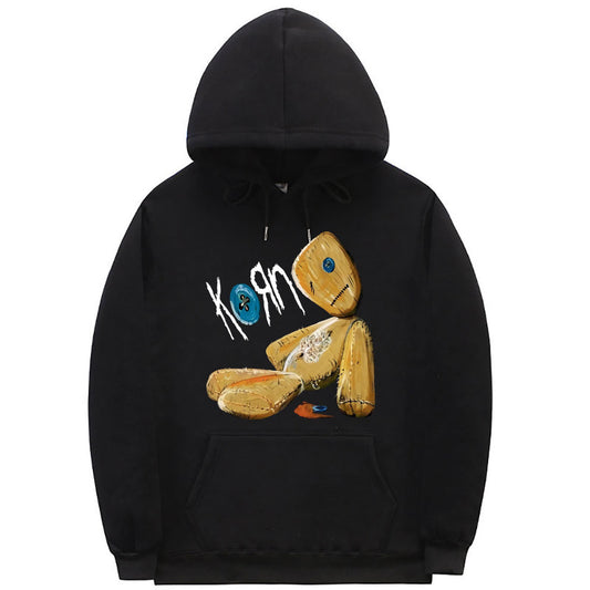 KORN ISSUES ROCK BAND NEW BLACK Streetwear Mens Alternative Metals Hoodie Men Women Vintage Oversized Hoodies Unisex Sweatshirt