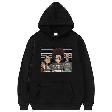 Funny The Boondocks Huey and Riley Hoodie Men Women Oversized EU Size Hoodies Sweatshirt Unisex Hooded Sweatshirts Streetwear