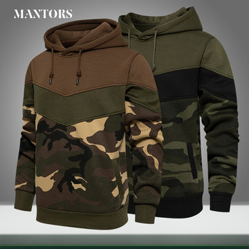 New Men Casual Hoodies Camouflage Patchwork 2022 Autumn Mens Harajuku Hooded Sweatshirts Hip Hop Male Fleece Pullover Clothing