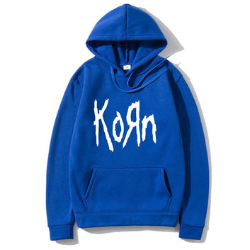 Korn Rock Band Letter Hoodie Men Women Hip Hop Harajuku Hoodies Cotton High Street Sweatshirt Autumn Unisex Sweatshirts