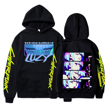 Anime Lucy Cyberpunk Edgerunners Hoodie Long Sleeve Women Men Hooded Sweatshirt Oversized Harajuku Streetwear Casual Tracksuit