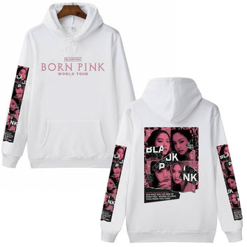 Born Pink Hoodies Sweatshirts Men Women Hip Hop Street Style Kpop Gift Student  Sleeve Autumn Spring