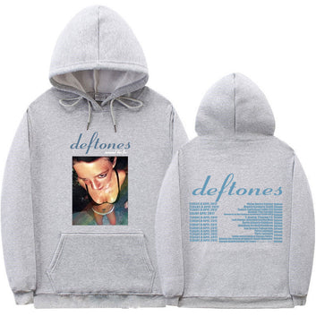 Deftones Around The Fur Tour Band Concert Hoodie Hippie Sweatshirt Goth Retro Grunge Oversized Fleece Pullover Tracksuit Hoodies