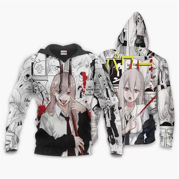 2023 New chainsawman animation 3D printing men&#39;s women&#39;s fall fashion Japanese anime hoodie sweatshirt long sleeve top plus size