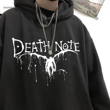 Sweatshirt Japanese Hooded Fleece Sudadera Manga Shinigami Note Kawaii Hoodies Hoodie Death Ryuk Men Anime Harajuku Sportswear