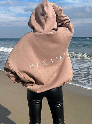 Girls Autumn Long Sleeves Hoodie Contrast Letter Embroidery Casual Loosed Sweater Loose Cotton Sweatshirt 2022 Fashion Pullover