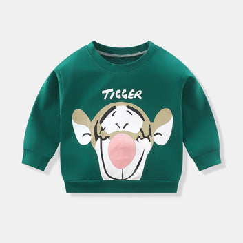 Disney Cartoon Hoodies Of Toddler Baby Unisex Cute Kids Child Girl Boy Long-sleeved Sweatshirts Fashion Infant Spring Sweatshirt