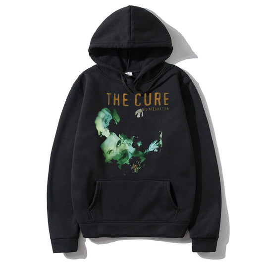 The Cure Disintegration Vintage Print Hoodie Men Women Rock Post Punk Hoodies Mens Hip Hop Clothes Man Fleece Cotton Sweatshirt