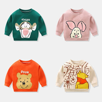 Disney Cartoon Hoodies Of Toddler Baby Unisex Cute Kids Child Girl Boy Long-sleeved Sweatshirts Fashion Infant Spring Sweatshirt