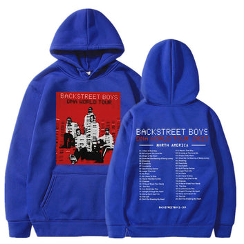 Classic Vintage Backstreet Boys Band Hoodie Men Hip Hop Rock DNA USA Tour 2022 Hooded Sweatshirts Oversized Streetwear Harajuku