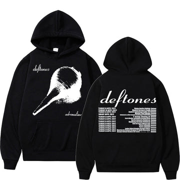 Deftones Adrenaline Graphic Hoodie Men Around The Fur Sweatshirt Male Chino Moreno Hoodies Men&#39;s Rock Diamond Eyes Streetwear