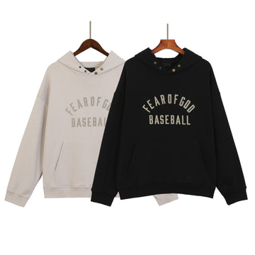 2022 Best Seller New Essentials Season 7 Mainline BASEBALL Hooded Pullover Sweatshirt High Street Hip Hop Loose Hoodies Tide