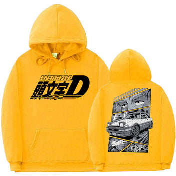 2022 New Drift Anime AE86 Initial D Hoodie Akina Downhil Hoodies Men Women Oversized Fashion Sweatshirt Men Hip Hop Streetwear