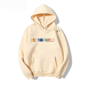 ASTROWORLD WISH YOU WERE HERE HOODIES Letter Embroidered ASTROWORLD HOODIE Streetwear Man Woman Pullover Sweatshir