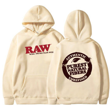 RAW Fashion Hoodie Men&#39;s Sweatshirt Polar Fleece Hooded Harajuku Hip Hop Casual Men&#39;s Ladies Hoodie High Quality Pullover Hoodie