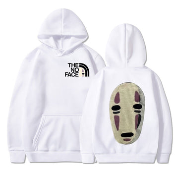 Japanese Anime Spirited Away Hoodies No Face Man Graphic Print Hoodie Men Women Fashion Casual Oversized Hooded Sweatshirt Coats