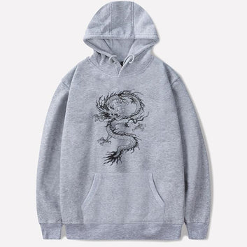 Jacket Coat Chinese Casual Hop Dragon Sweatshirts Print Plus Hip Brand Size Hoody Hoodie Men's High-end Hoodies Street