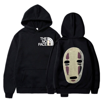 Japanese Anime Spirited Away Hoodies No Face Man Graphic Print Hoodie Men Women Fashion Casual Oversized Hooded Sweatshirt Coats