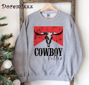 Cowboy Killer Hoodies Sweatshirts Woman Fashion Women's O Neck Long-Sleeve Hooded Sweatshirt Brand Hoody Casual Tops Pullover