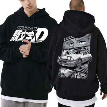 2022 New Drift Anime AE86 Initial D Hoodie Akina Downhil Hoodies Men Women Oversized Fashion Sweatshirt Men Hip Hop Streetwear