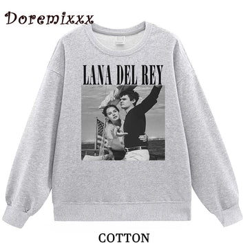 Lana Del Rey Ldr Sailing Tan Vintage Unisex Hoodie Lust for Life Tour Music Album Men Women Sweatshirts Male Streetwear Pullover