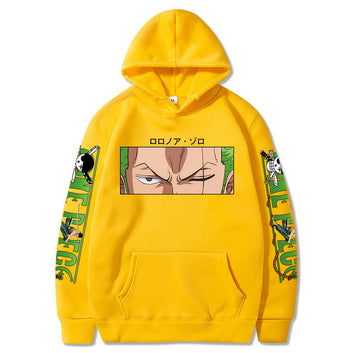 Hot Roronoa Zoro Print Hoodies Men Women Pattern Anime Sweatshirts Hoodie Pockets Streetwear Clothes Harajuku