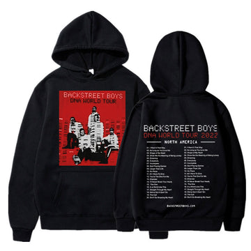 Classic Vintage Backstreet Boys Band Hoodie Men Hip Hop Rock DNA USA Tour 2022 Hooded Sweatshirts Oversized Streetwear Harajuku