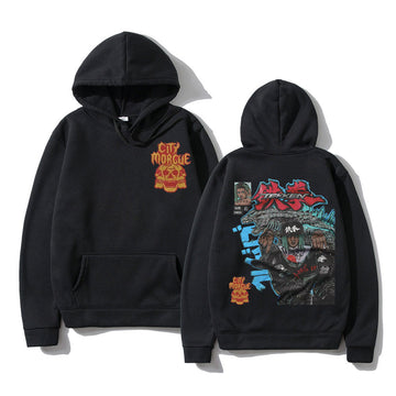 Rapper City Morgue Zillakami Graphics Hoodie Male Harajuku Hoodies Autumn Winter Men Women Oversized Hip Hop Hooded Sweatshirt