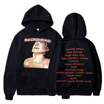 Vintage Rock Band Radiohead Hoodie Hip Hop Everything Music Album Print Sweatshirt Harajuku Streetwear Oversize Hoodies Teens