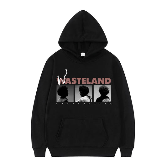 Brent Faiyaz Fashion Hoodie 2022 Music Album Wasteland Sweatshirt Oversized Vintage Streetwear Men Women Fleece Loose Pullover